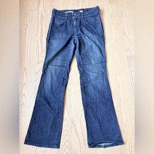 Pilcro & The Letterpress Mid Rise Bootcut Jeans Dark Wash